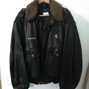 Lamb skin Ferrari jacket